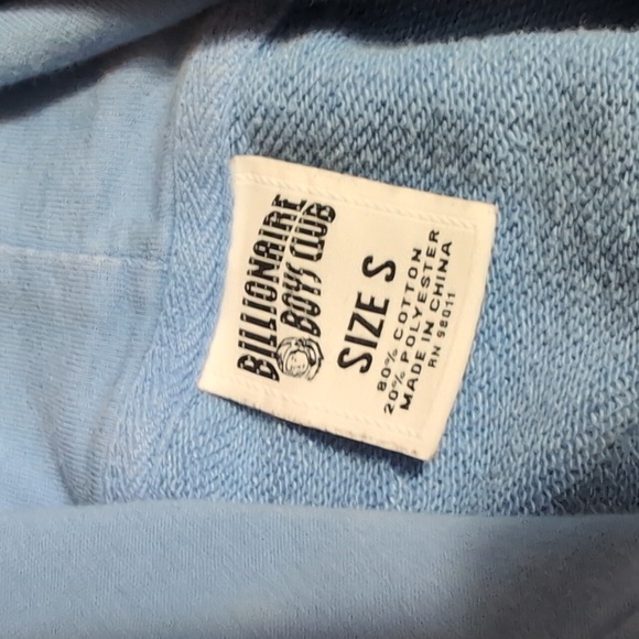 Billionaire Boys Club Embroidered Hoodie Size Small In Baby Blue - Picture 4 of 9